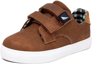 Nautica Kids' Double Strap Sneakers | Casual Athletic Shoes for Boys and Girls | Durable and Comfortable Fit for Toddlers and Little Kids
