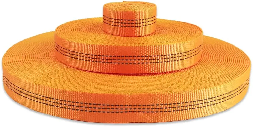 NewDoar CE UIAA Certified 1 Inch Nylon Webbing Strap/Tubular Climbing Webbing - Heavy Duty Strap for Rescue, Climbing, Harnesses, Rock Work, & Firefighting