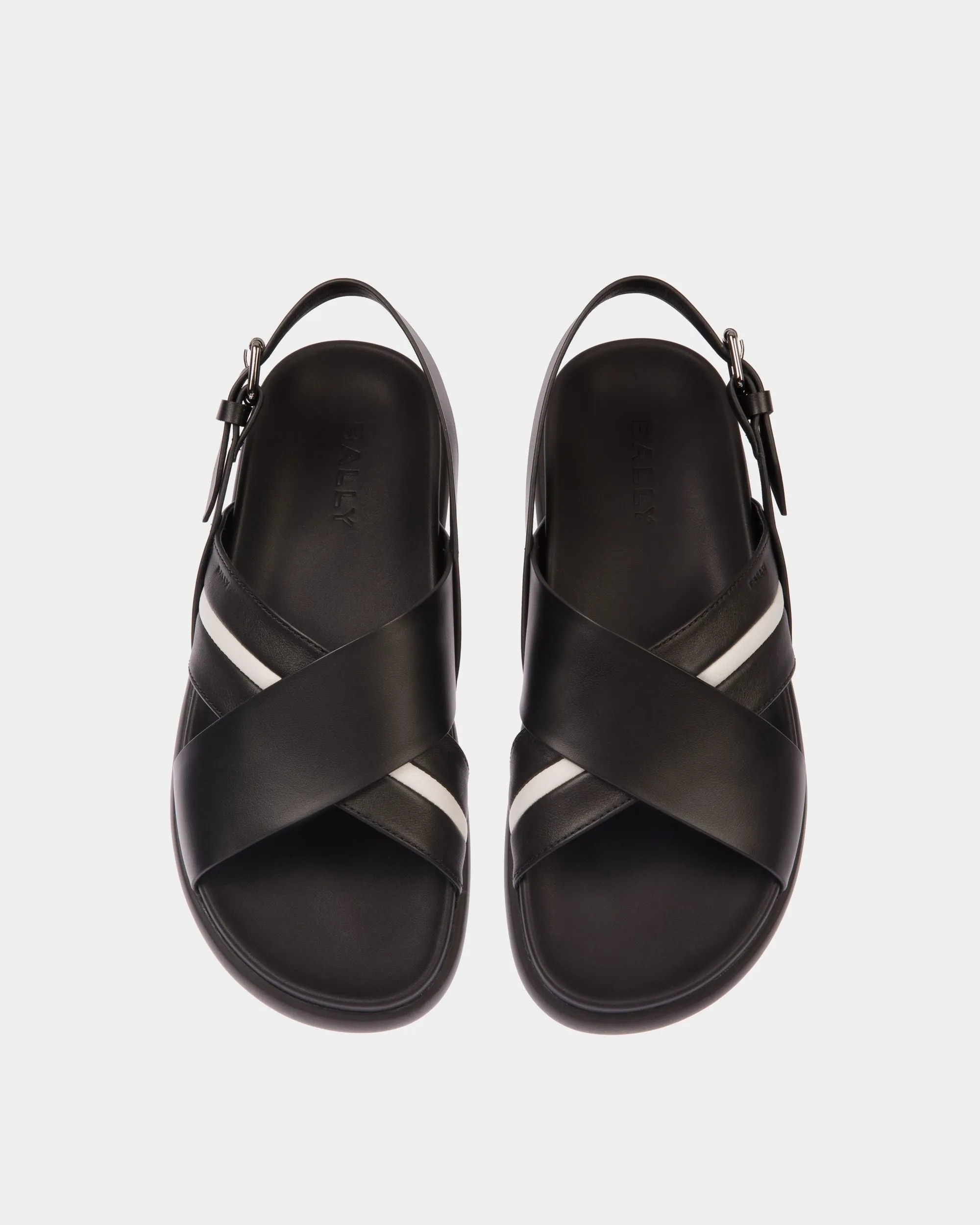Newport Sandal in Black Leather