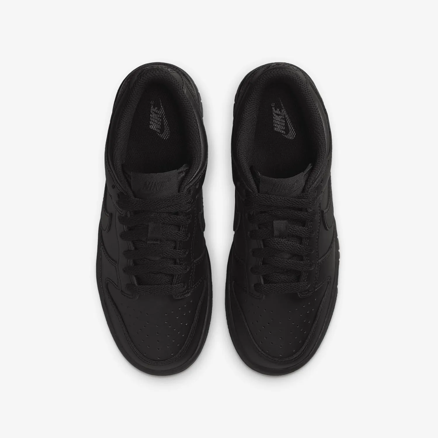 Nike Dunk Low Big Kids' Shoes (FB9109-009, Black/Black/Black)