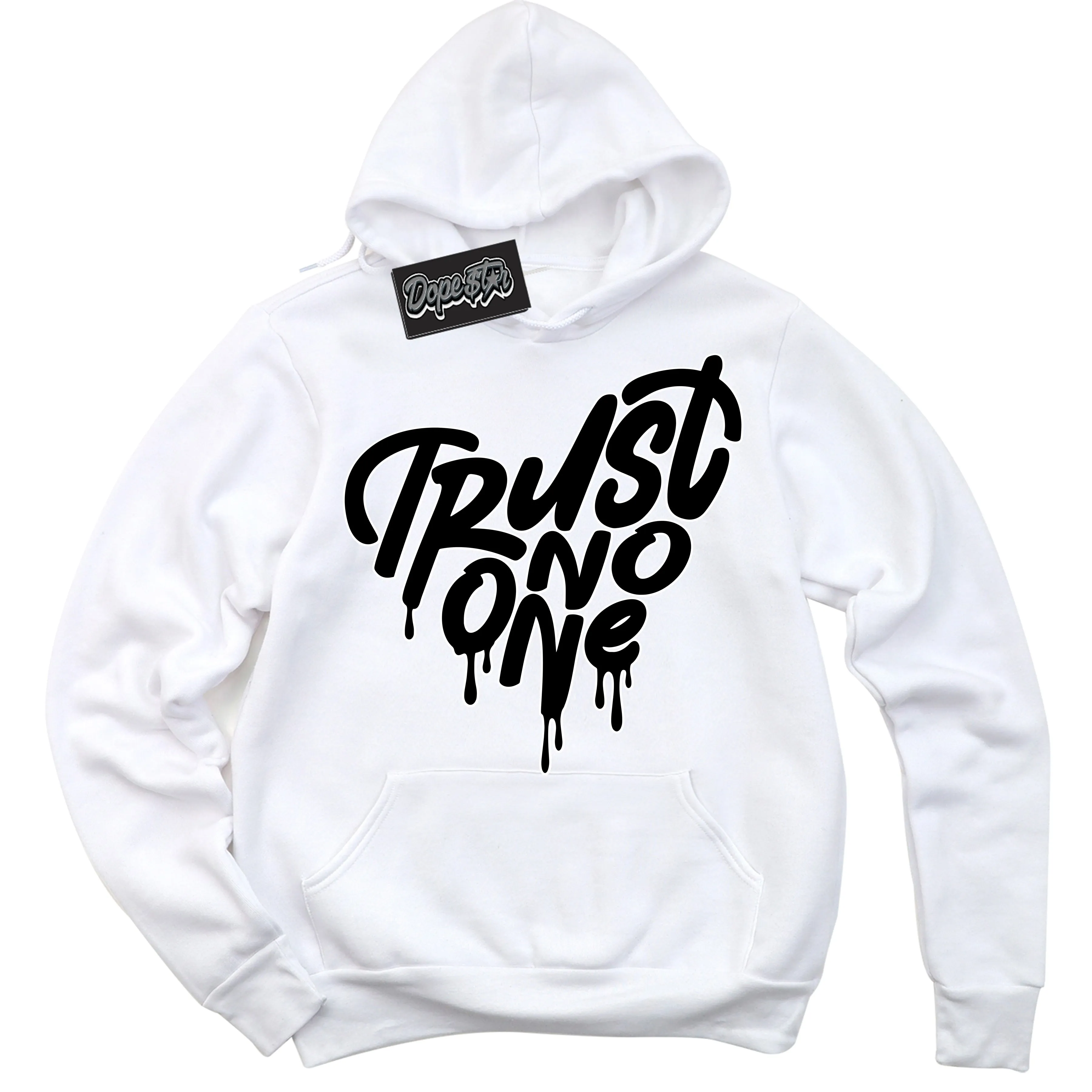 Off Noir Toe 1s Sneaker Hoodie Trust No One Heart Graphic
