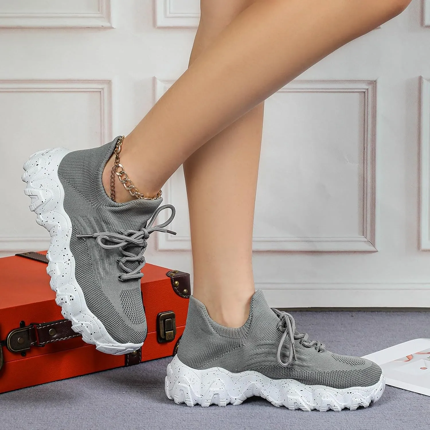Ortho Pro Shoes for Women, Nurse Babe Shoes, Ortho Pro Women's Classic Shoes Lace Up, Womens Mesh Orthopedic Sneakers