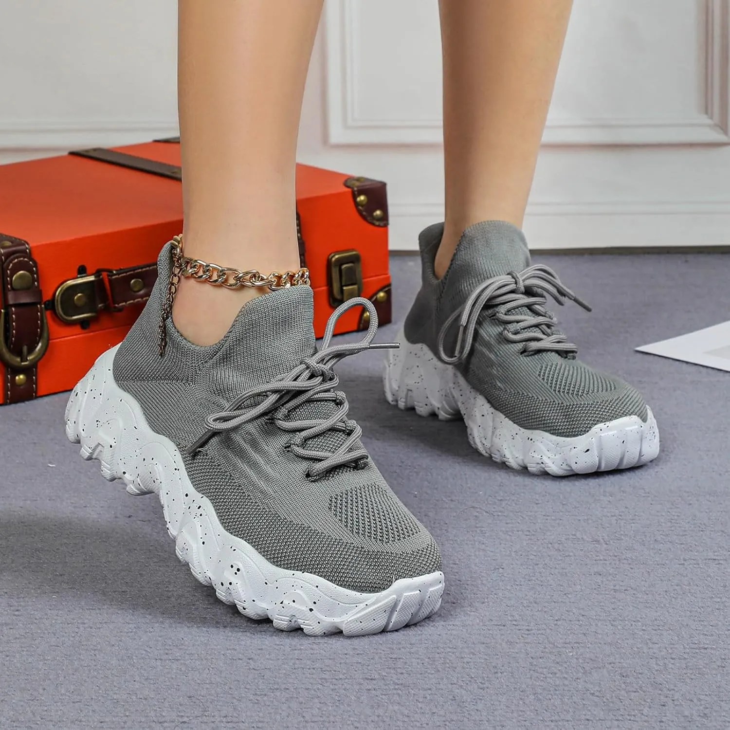 Ortho Pro Shoes for Women, Nurse Babe Shoes, Ortho Pro Women's Classic Shoes Lace Up, Womens Mesh Orthopedic Sneakers