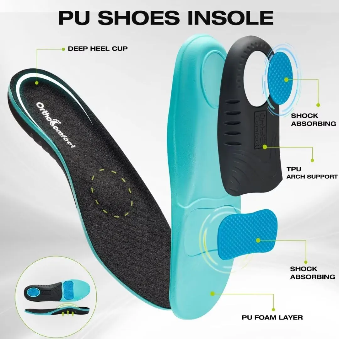 OrthoComfoot Men's Orthopedic Slip-On Loafers Walking Shoes: Casual Arch Support Loafers for Plantar Fasciitis, Comfortable Orthotic Dress Shoes for Foot and Heel Pain Relief