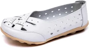 Orthopedic Loafers in Breathable Leather,Owlkay New Casual Women Shoes,Women's Comfortable Loafer Casual Leather Fashion Flats Breathable Shoes