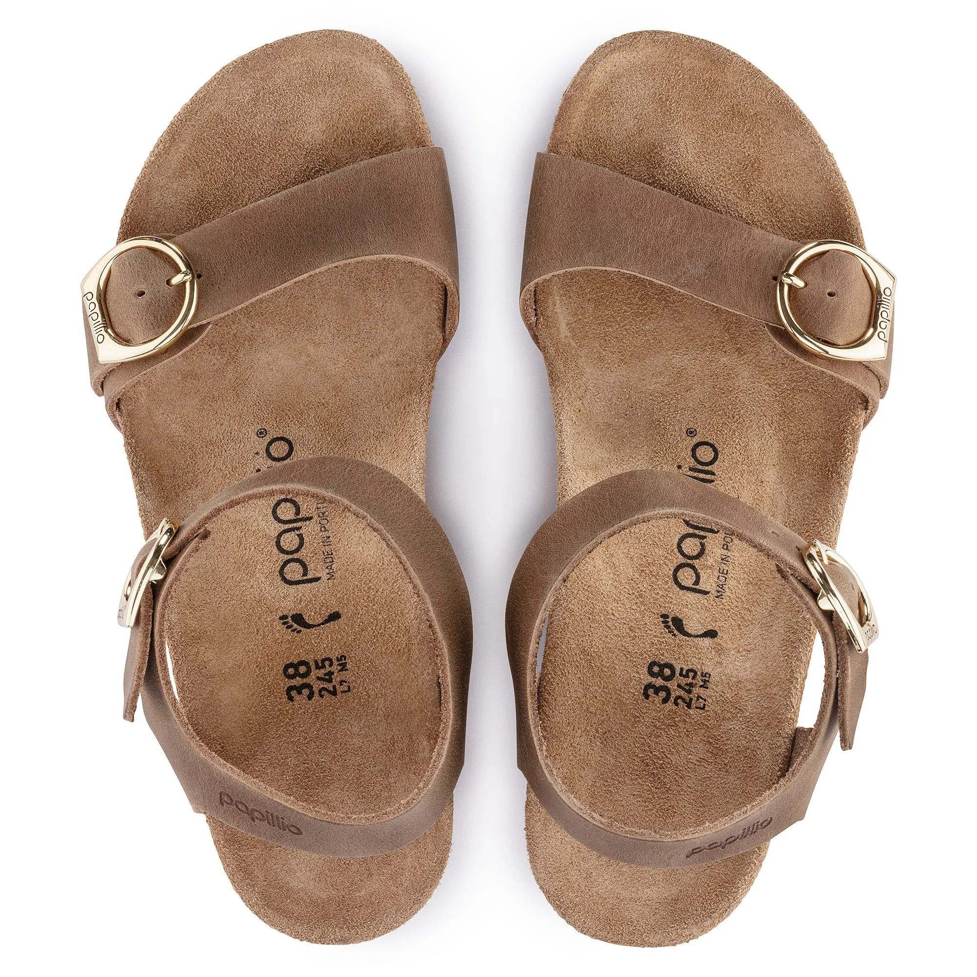 Papillio Soley cognac leather by Birkenstock