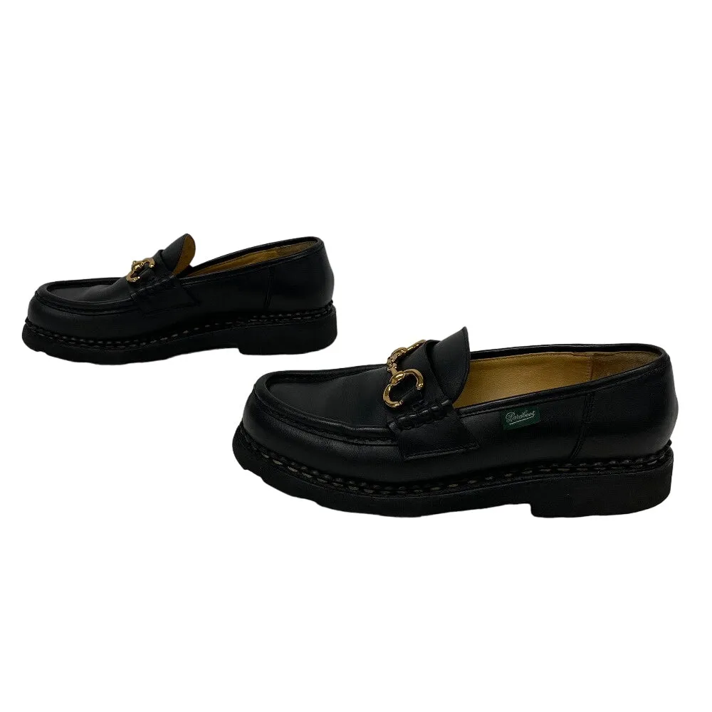 Paraboot loafers 78626 leather black Bit loafer ORSAYTI Women 4 1/2 Used Authentic