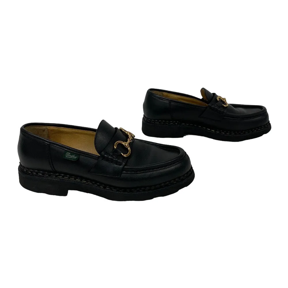 Paraboot loafers 78626 leather black Bit loafer ORSAYTI Women 4 1/2 Used Authentic