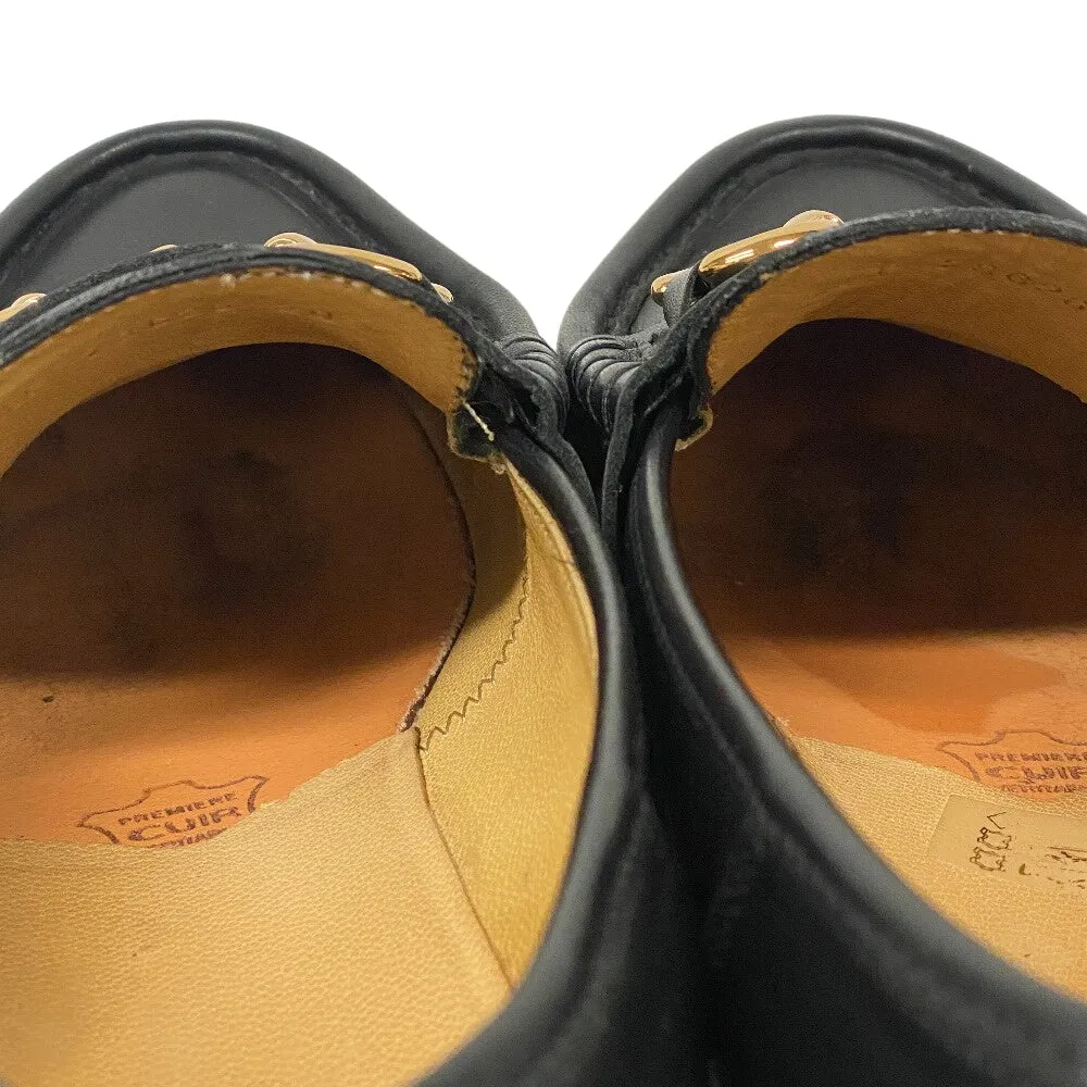 Paraboot loafers 78626 leather black Bit loafer ORSAYTI Women 4 1/2 Used Authentic
