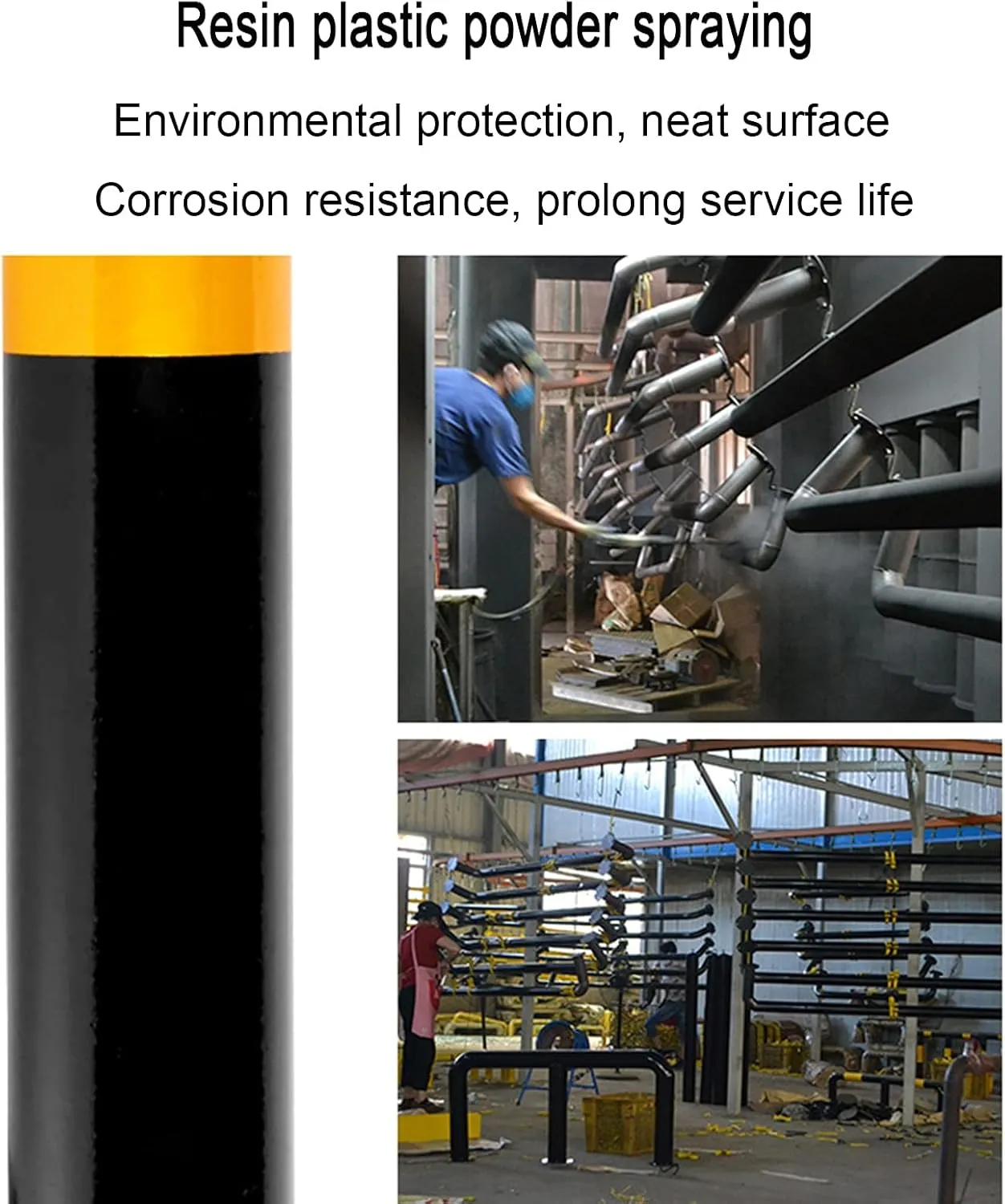 Parking Space Lock Heavy Duty Key Lockable Parking Barrier Driveway Bollard Post Pole with Screws for Commercial Or Private