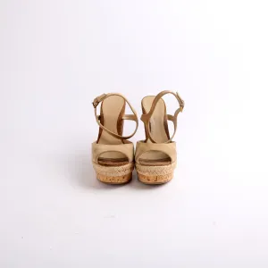 Peep Toe Espadrille Wedges Size 37.5