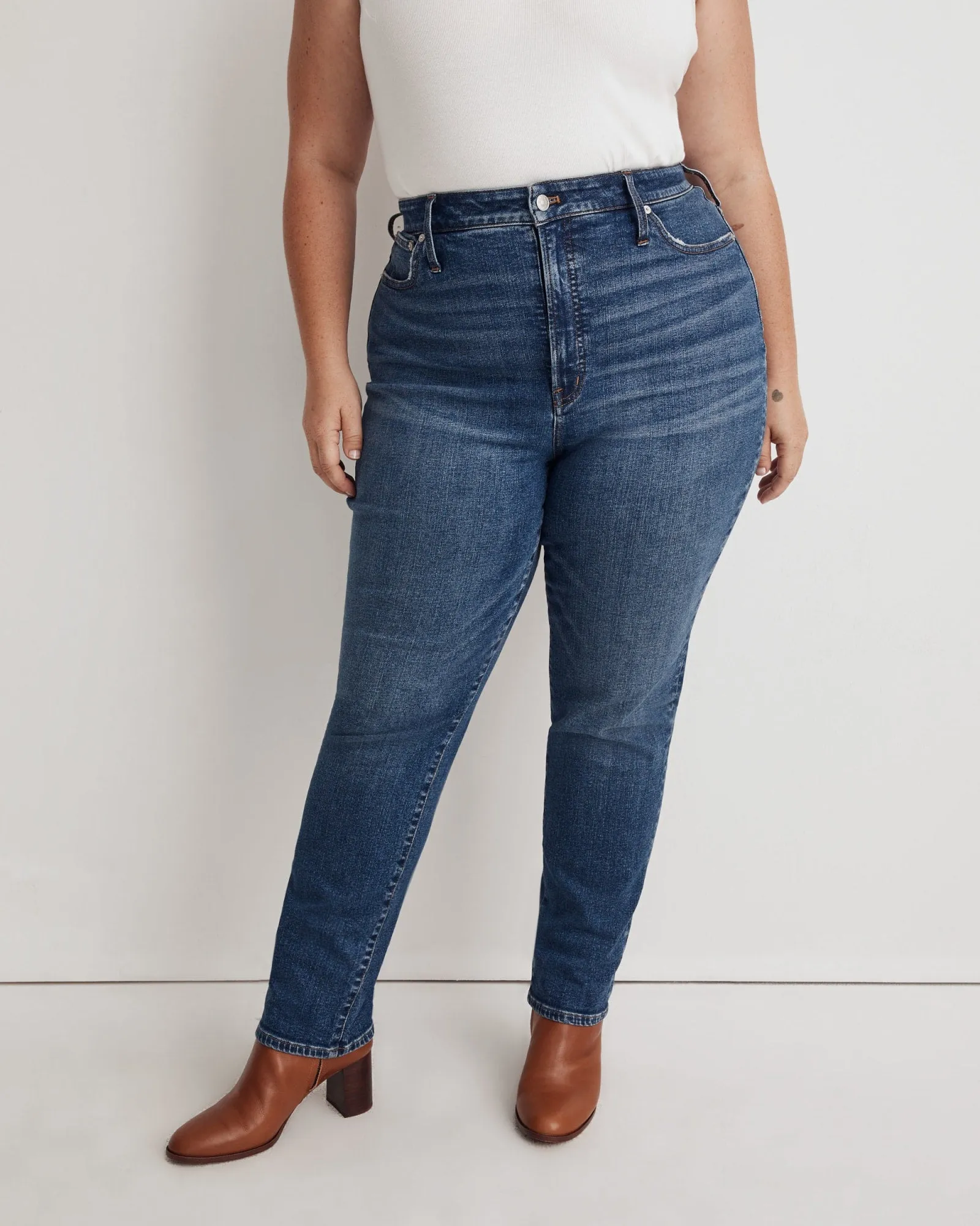 Perfect Vintage High Rise Straight | Bright Indigo