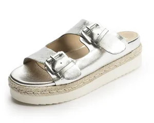 Platform and Two the Low-cost Jojo Shoe Buckle Silver Toe Jane Open Sandals Limited-stock sale Fashion