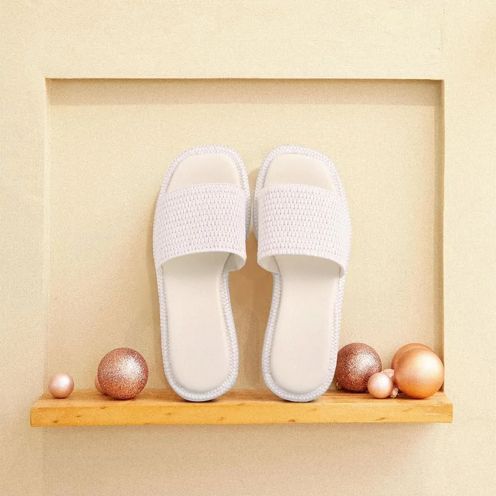 Platform Slip on Espadrille Sandals for Women Wedges Slides Bohemia Sandals Flatform Open Toe Beach Sandals