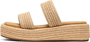 Platform Slip on Espadrille Sandals for Women Wedges Slides Bohemia Sandals Flatform Open Toe Beach Sandals