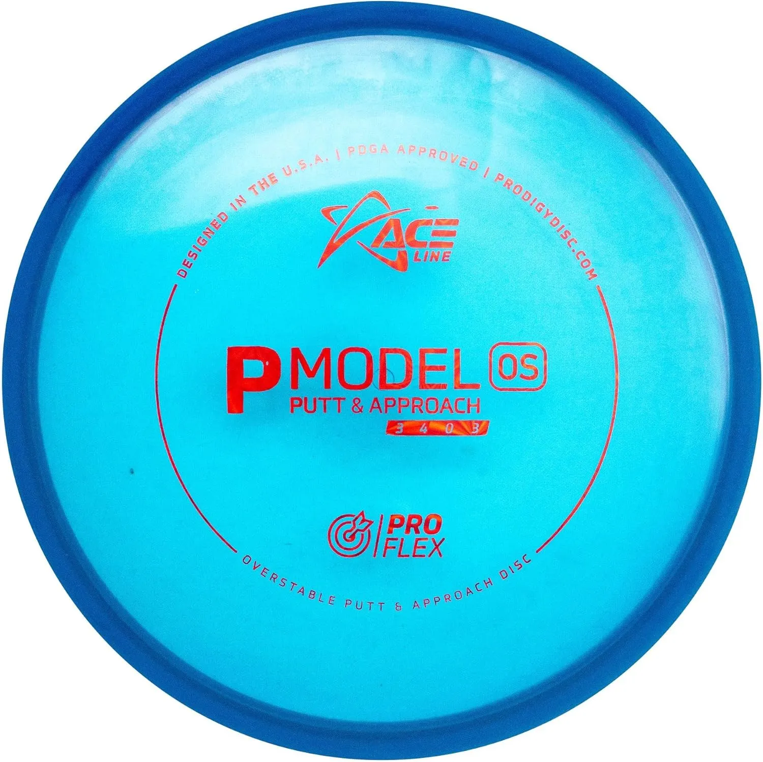 Prodigy Disc Proflex P Model OS | Overstable Disc Golf Putter | Great Performance in All Weather Conditions | Designed for Overstable Approach Shots | Colors May Vary
