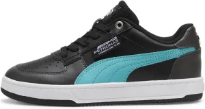 PUMA Mercedes AMG Petronas Shoes MAPF1 Caven 2.0 Sneaker, 6.5 US Unisex Big Kid, Black-Sheen Green