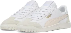 PUMA Unisex-Child Shoes Club 5v5 Sneaker, White Black-Feather Gray, 4 US Big Kid