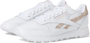 Reebok Women's Classic Leather Sneaker, White/Soft Ecru, 8
