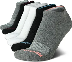 Reebok Womens Low Cut Socks - 6 Pack Cushioned Performance Stretch Moisture Wicking Athletic No Show Socks for Women (4-10)