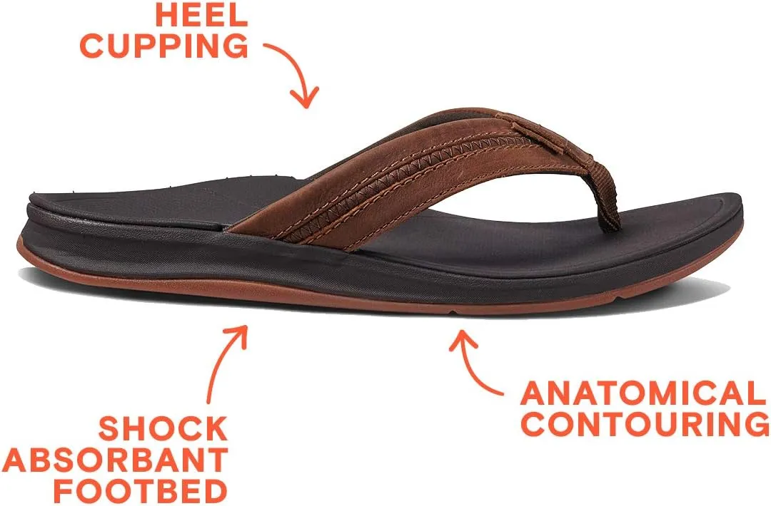 Reef Men's Lthr Ortho Coast Sandal