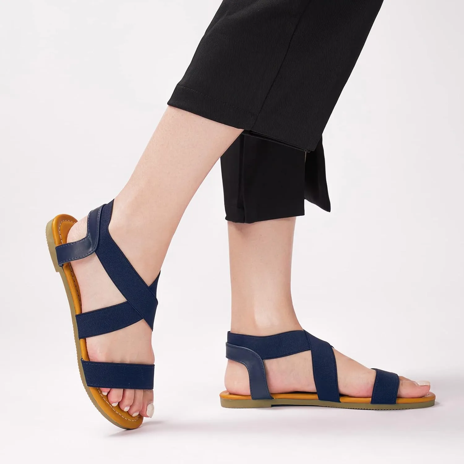 Rekayla Flat Elastic Sandals for Women