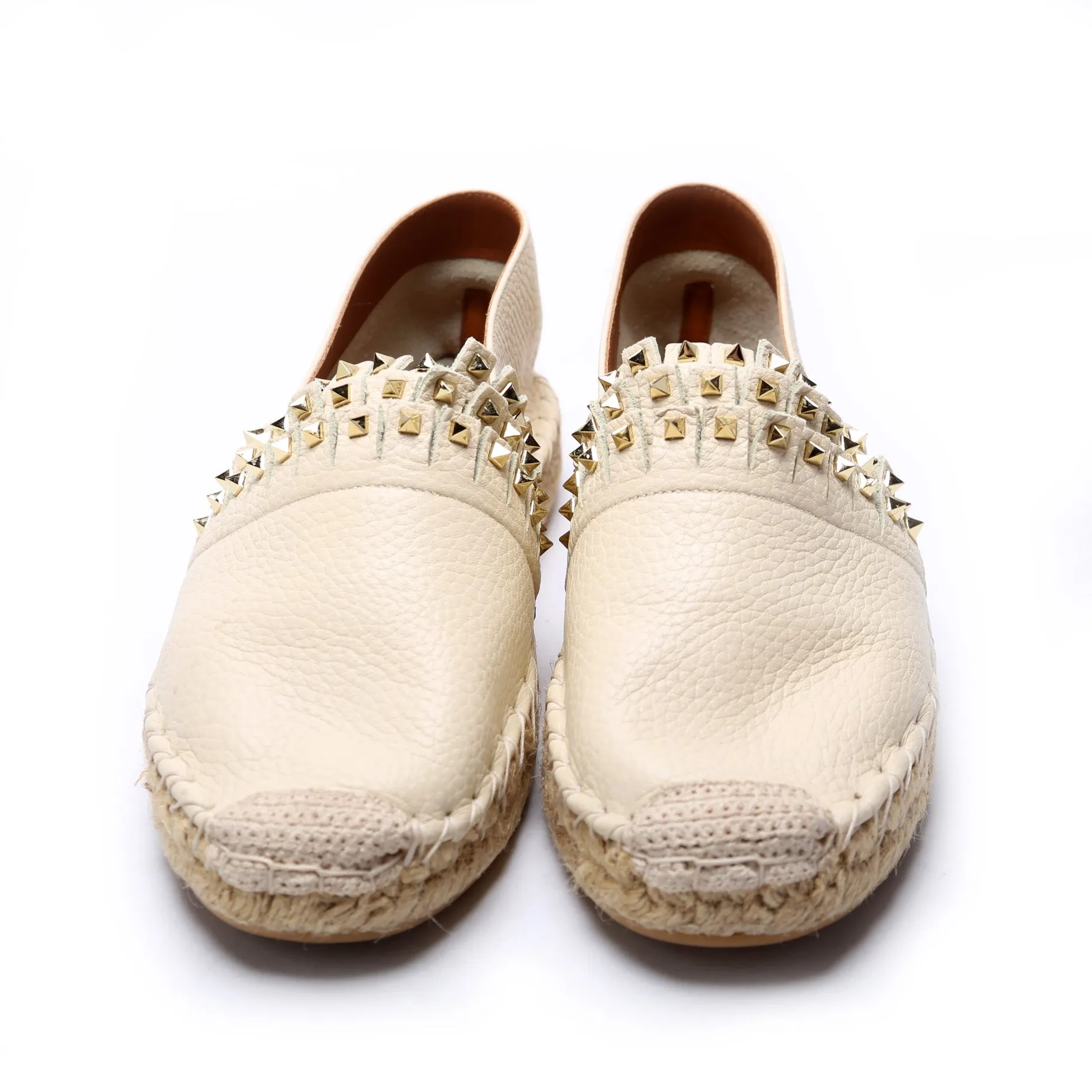 Rockstud Espadrille Flats Size 38