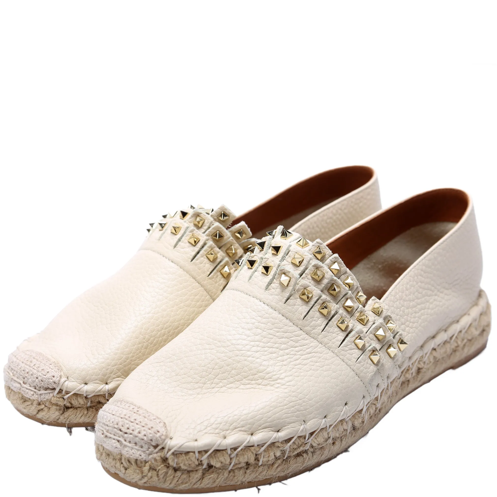 Rockstud Espadrille Flats Size 38