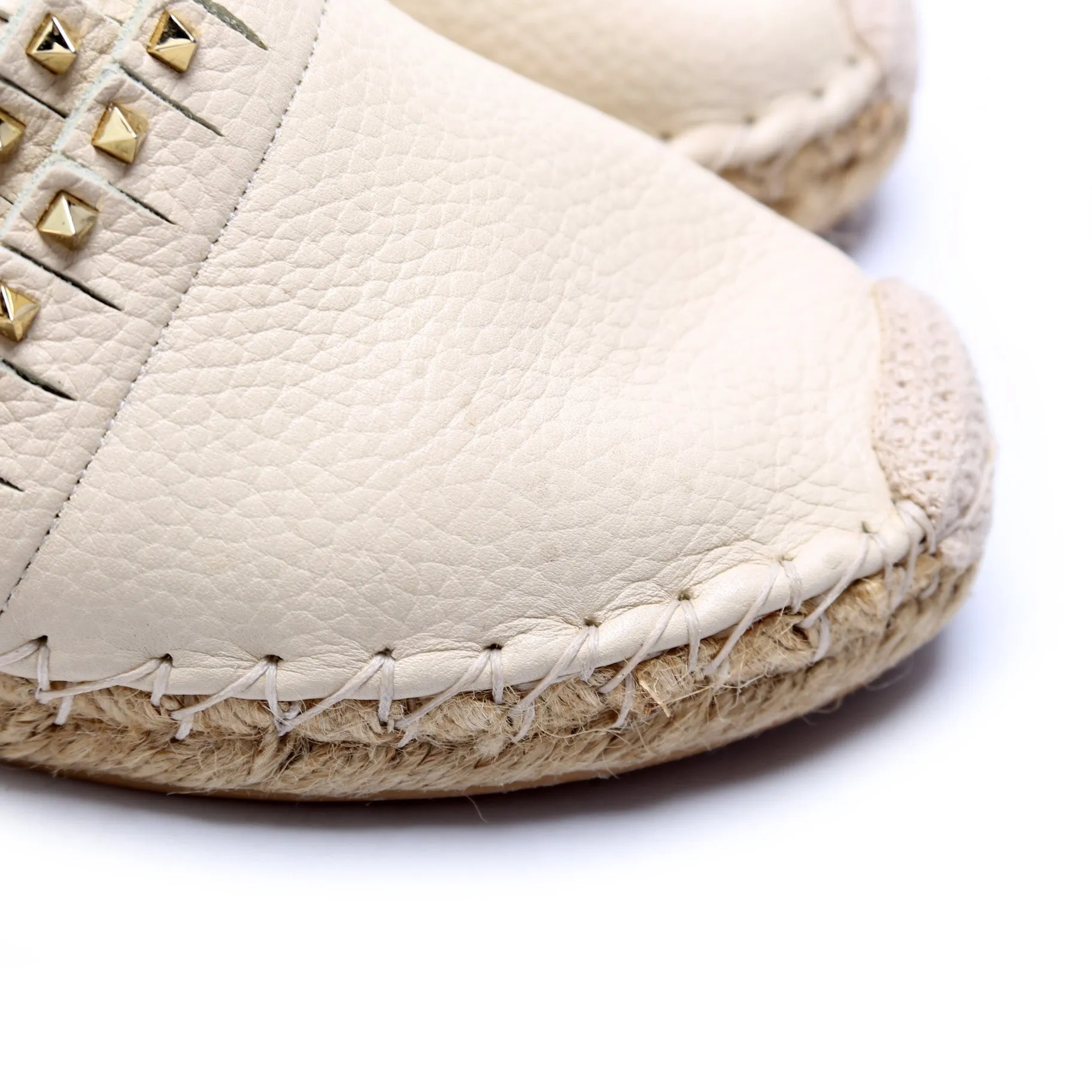Rockstud Espadrille Flats Size 38