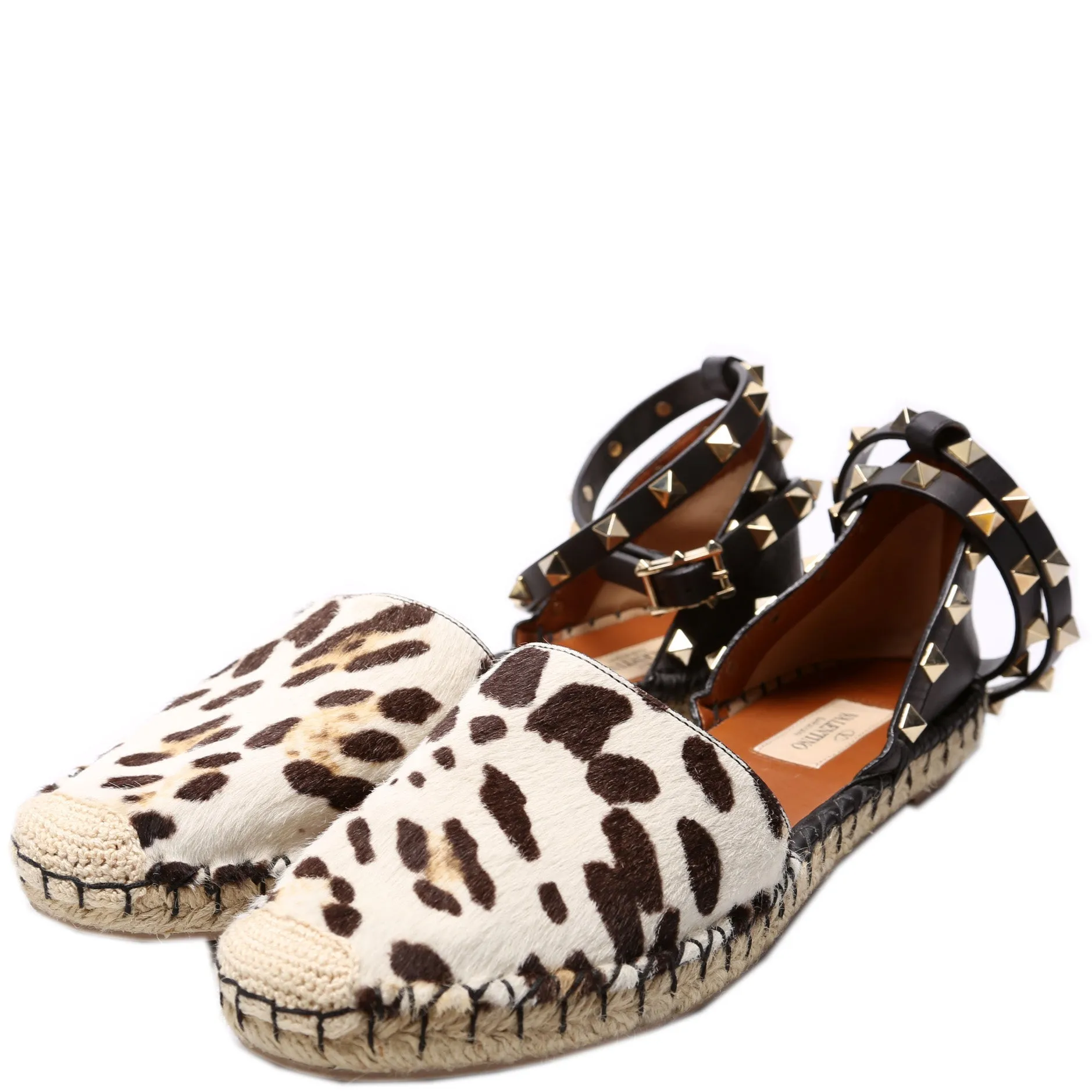 Rockstud Espadrille Flats Size 39