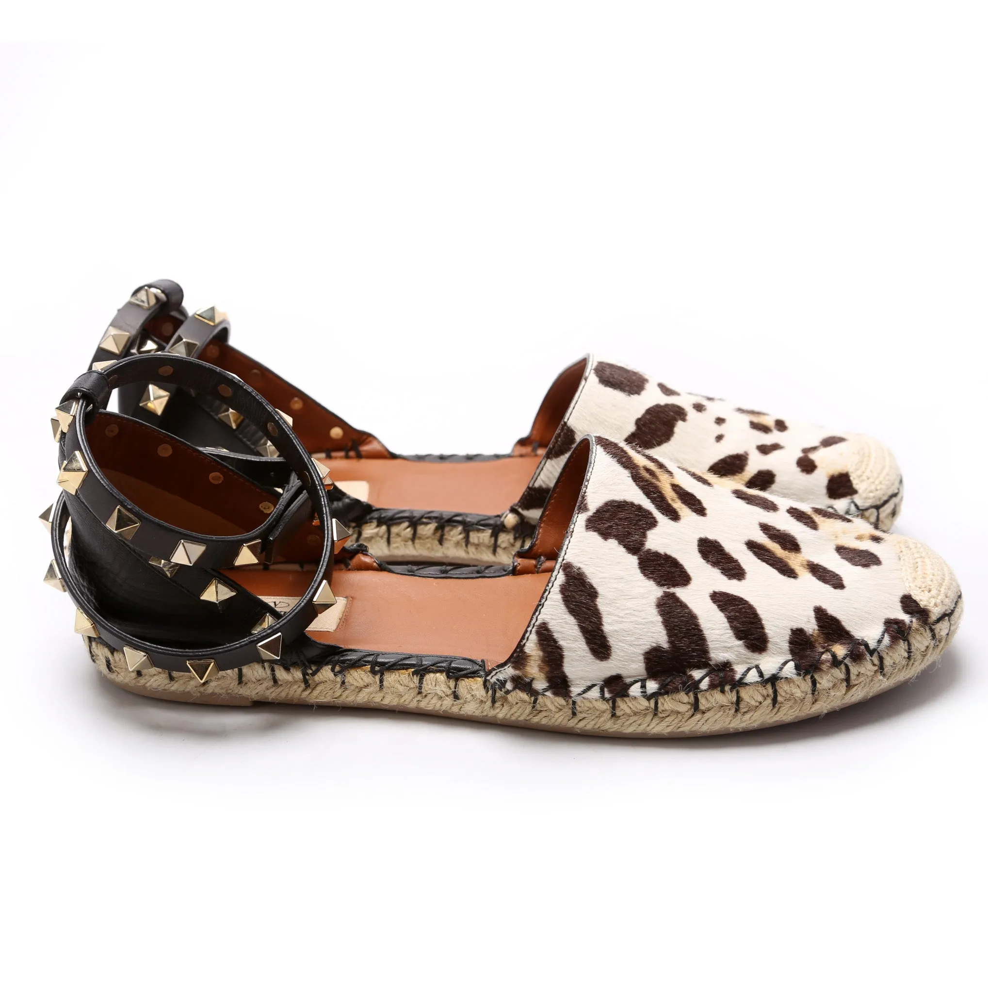 Rockstud Espadrille Flats Size 39