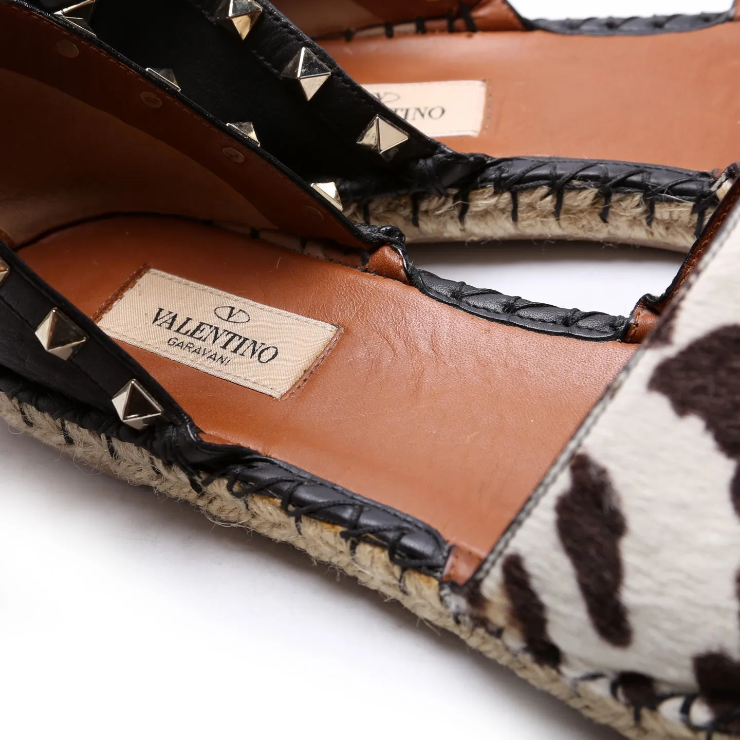 Rockstud Espadrille Flats Size 39