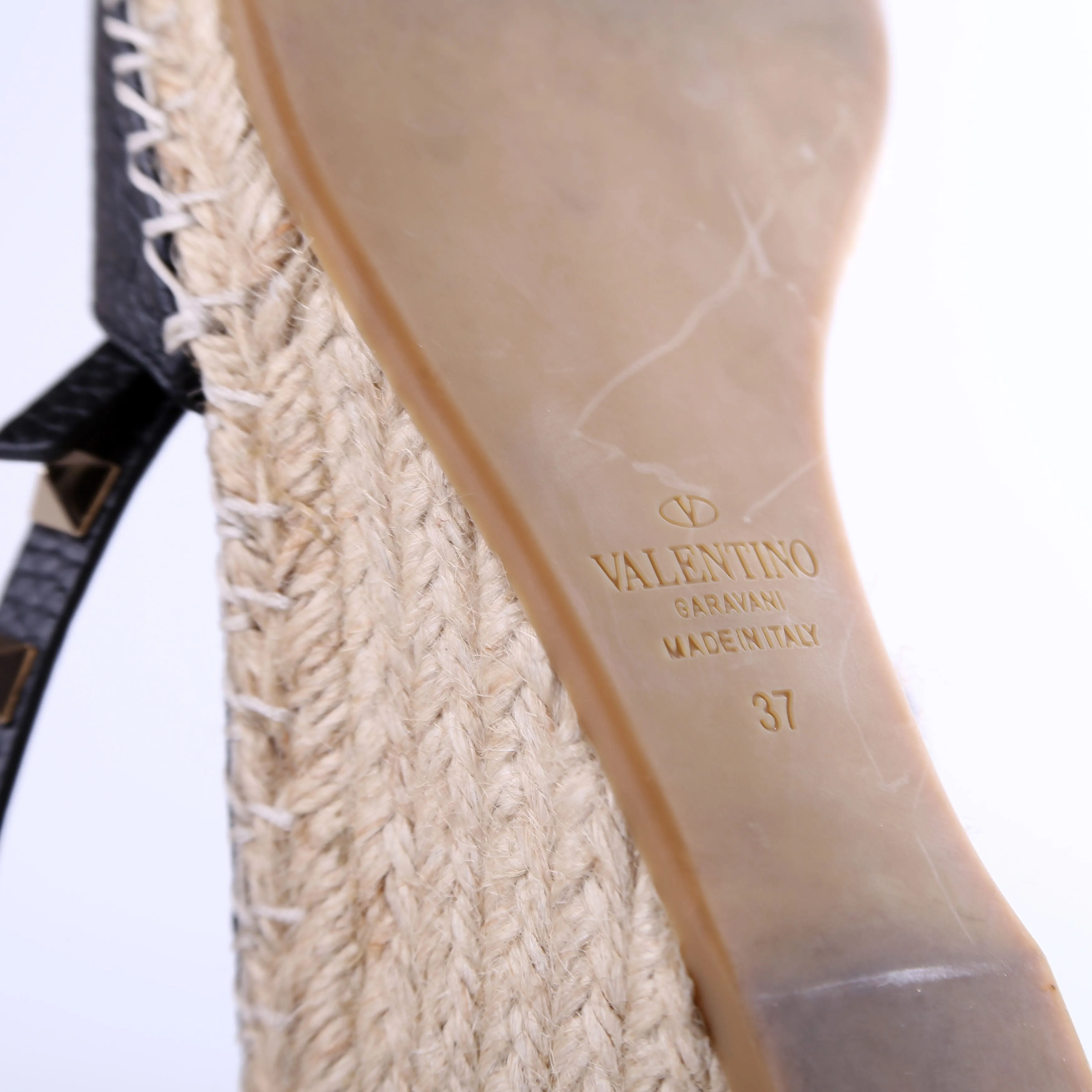 Rockstud Espadrille Wedges Size 37