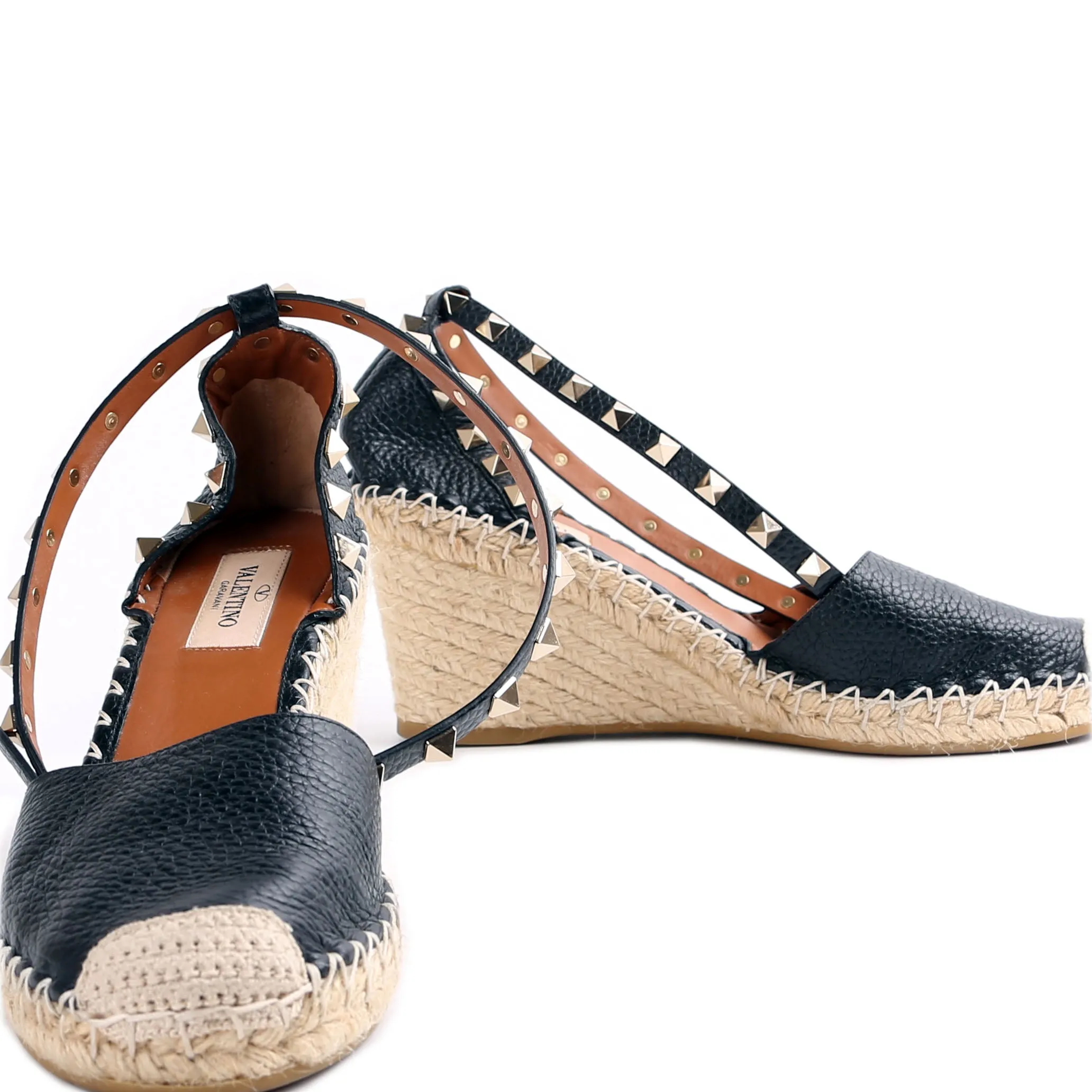 Rockstud Espadrille Wedges Size 37