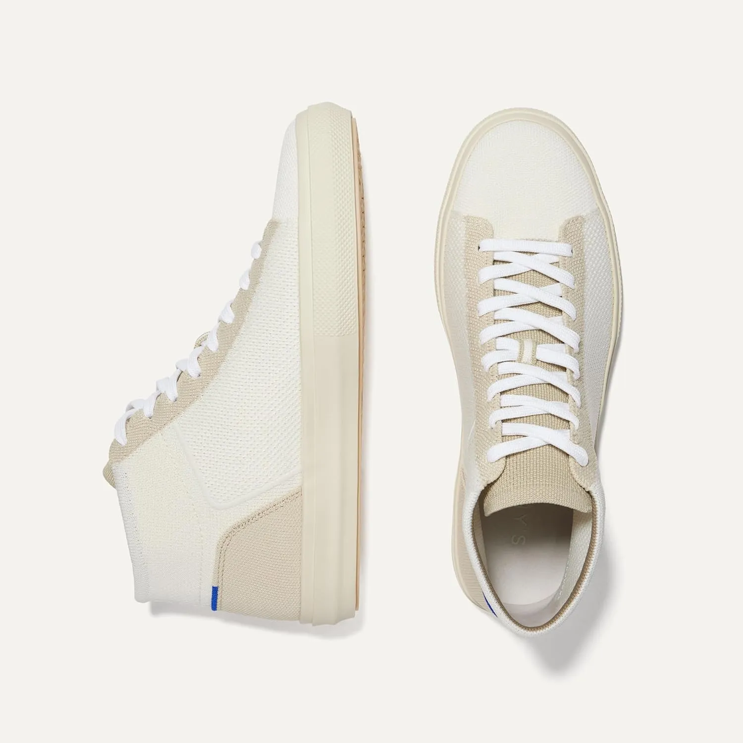 Rothy's The High Top, Men's Lace Up Sneaker for Walking & Casual Comfort, Made from Recycled Plastic Bottles & Machine Washable