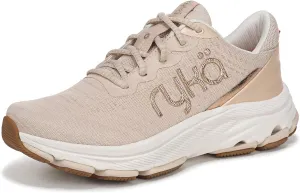 Ryka Womens Devotion X Max RS Walking Shoes Beige Metallic Mesh Fabric 8 M
