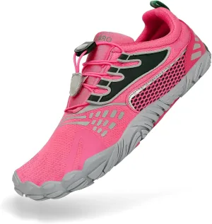 SAGUARO Women's Minimalist Trail Runner Barefoot Walking Gym Running Outdoor Quick Dry Beach Swimming Aqua Sports Water Shoes Pink,8 Women/6 Men