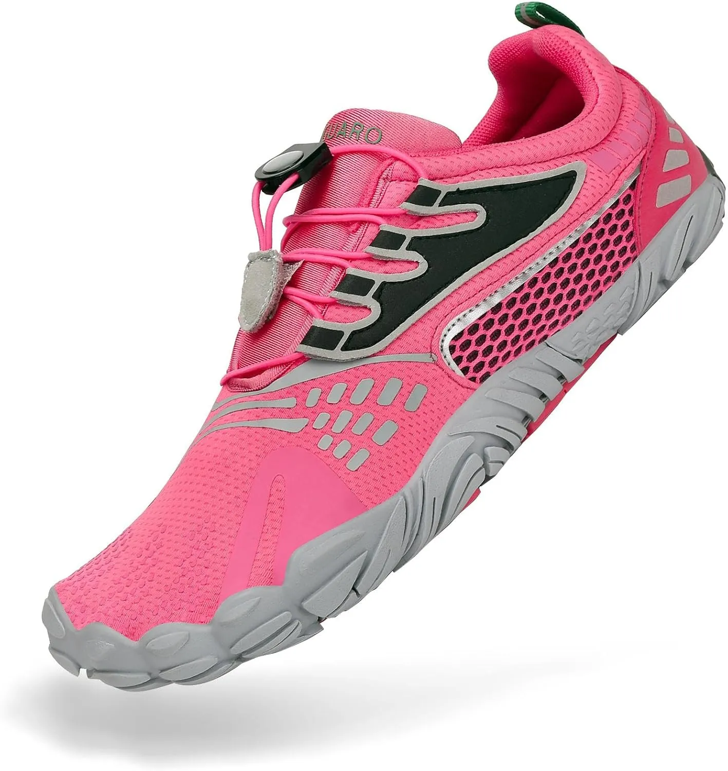 SAGUARO Women's Minimalist Trail Runner Barefoot Walking Gym Running Outdoor Quick Dry Beach Swimming Aqua Sports Water Shoes Pink,8 Women/6 Men
