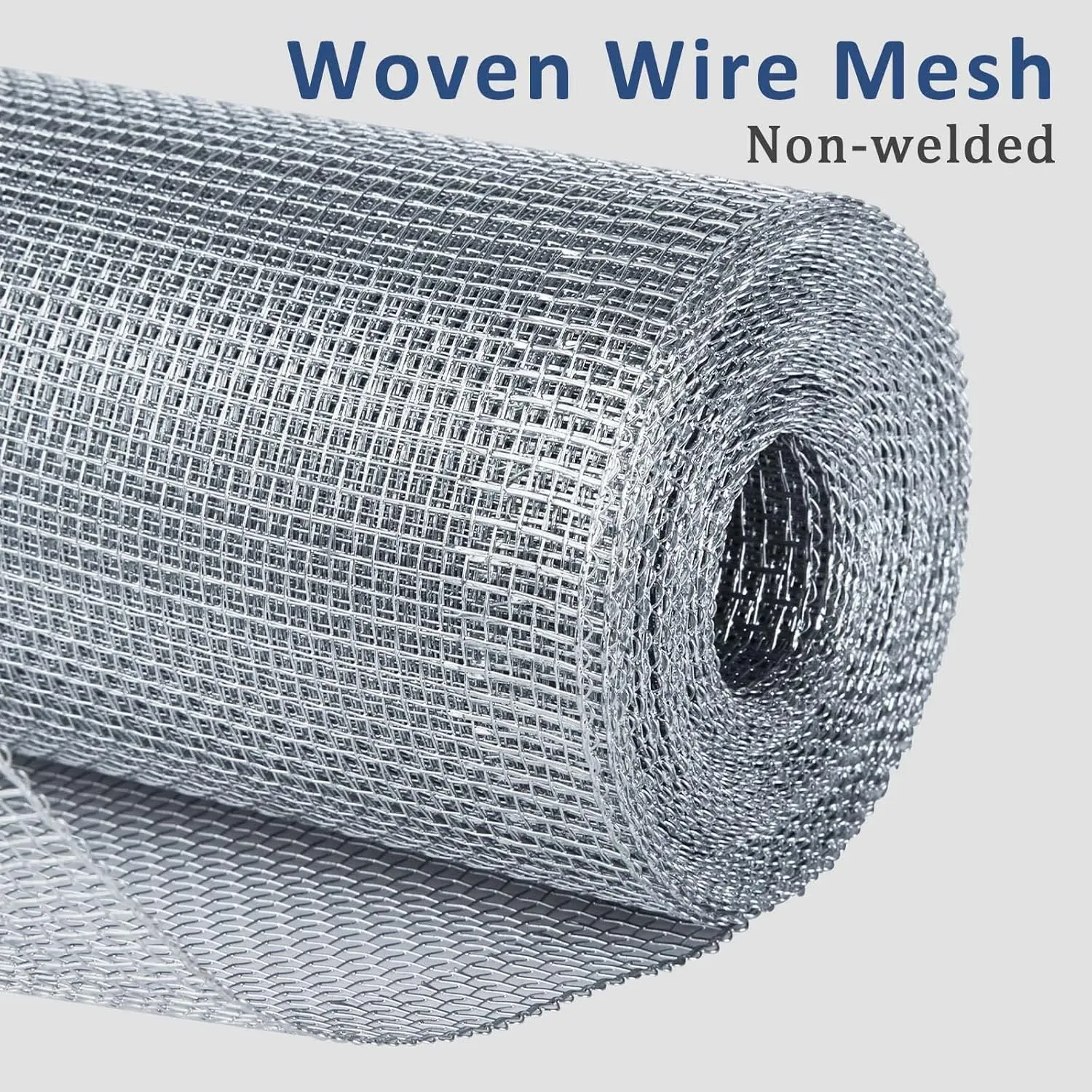 SEBOSS 1/8 Hardware Cloth 24in. x 10ft. 27 Gauge - Hot Dip Galvanized After Welding - Galvanized Wire Mesh Roll Chicken Wire Fence Roll Snake Fencing Galvanized Mesh for Beekeeper Screen Mesh
