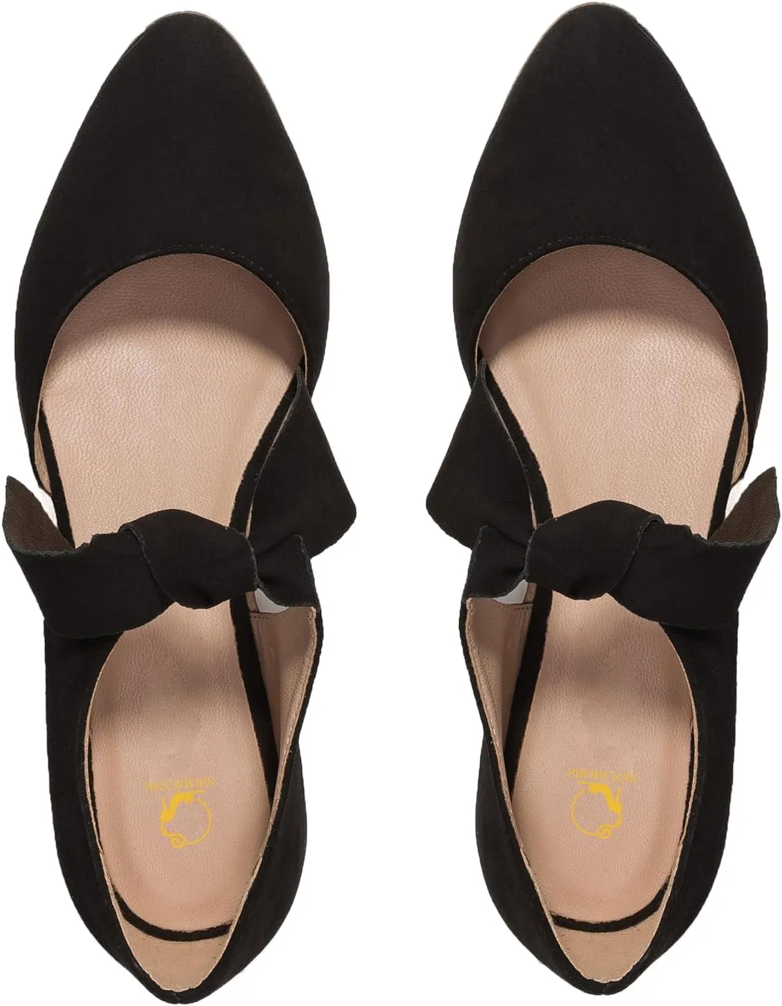 SHODENSE Women Pointed Toe Bow Flat Shoes Ankle Strap Suede Slip on Ballet Flats Lace Up Vintage Flat Heel Sandal Booties Bow Tie Side Cut Comfort Casual Walking Office Ladies Driver Flats 4-11 M US