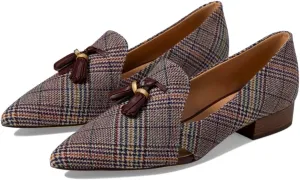 SHODENSE Women Tassel Loafer Flats Suede Slip On Pointed Closed Toe Flat Penny Loafers Dressy Ballerina Flats 4-11 M US