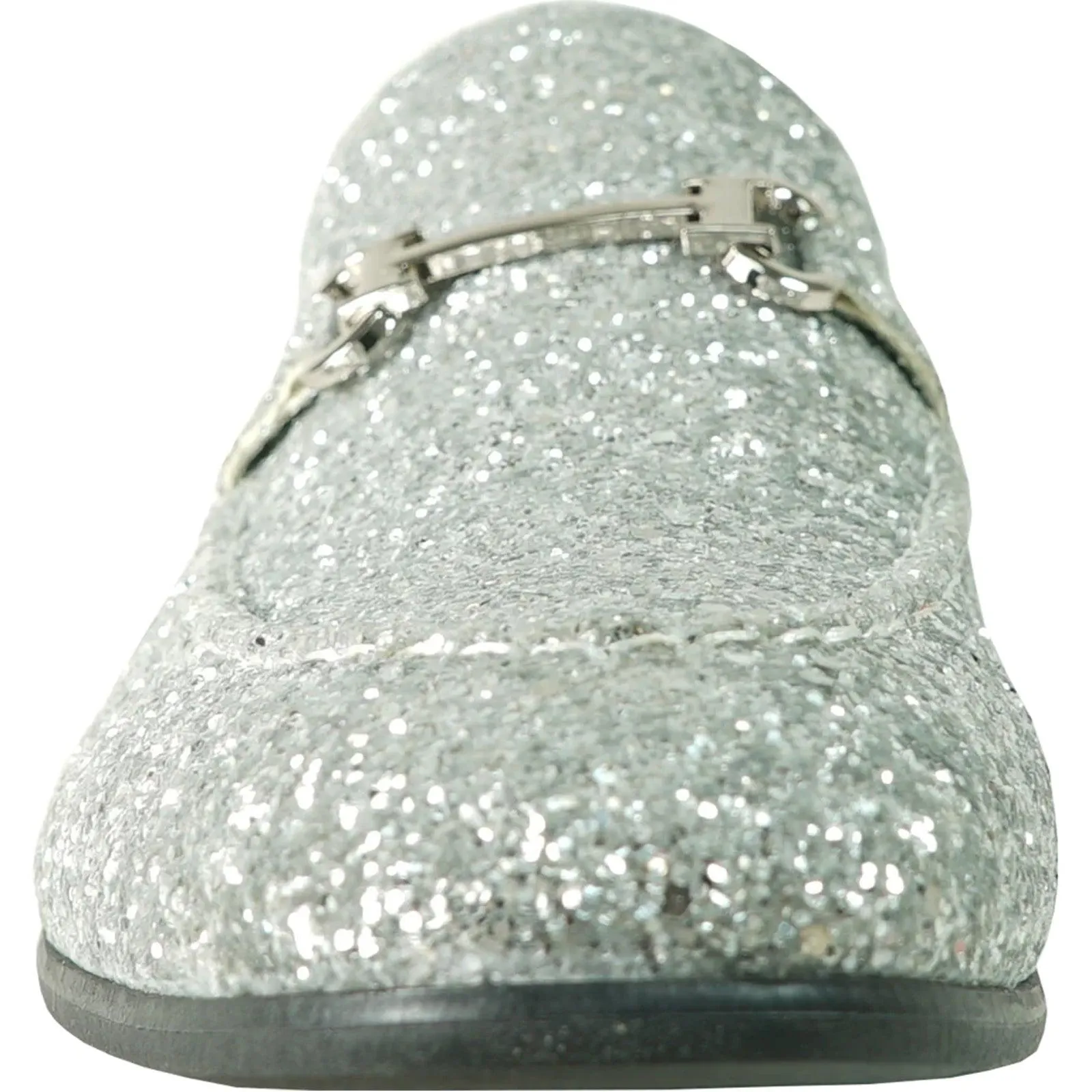 Silver Glitter Sequin Tuxedo Loafers | Bravo | Modern Men's Dress Shoes
