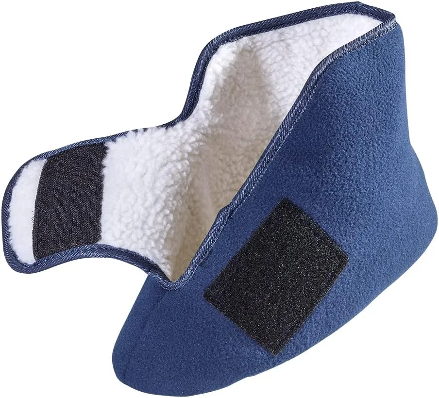 Silvert's Adaptive Clothing & Footwear Men’s & Women’s Extra Wide Soft Fleece Diabetic Bootie Slippers for Seniors