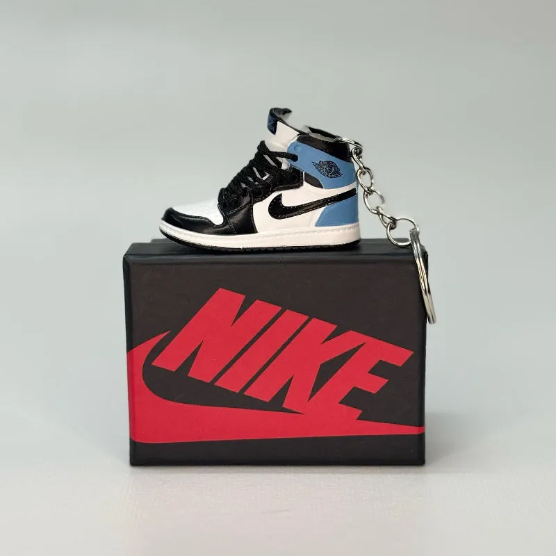 Single Sneaker Keychain - AJ1 Obsidian High (No Box)