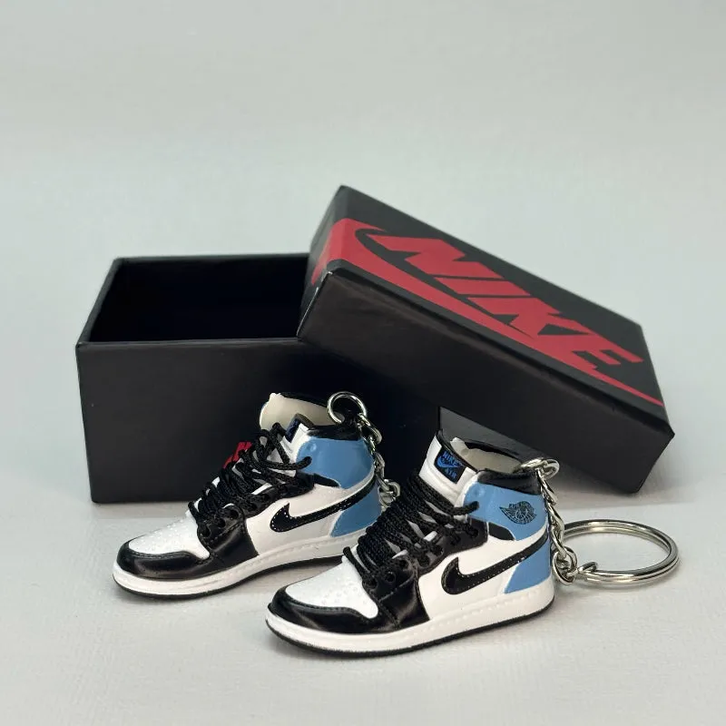 Single Sneaker Keychain - AJ1 Obsidian High (No Box)