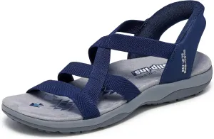 Skechers Women's Reggae Slim-Stretch Flex Hands Free Slip-ins Sandal
