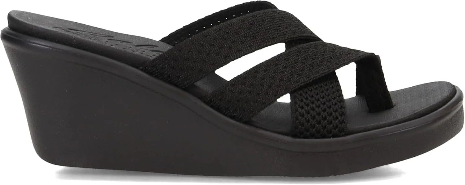 Skechers Women's Rumble on-Heat Maze Wedge Sandal