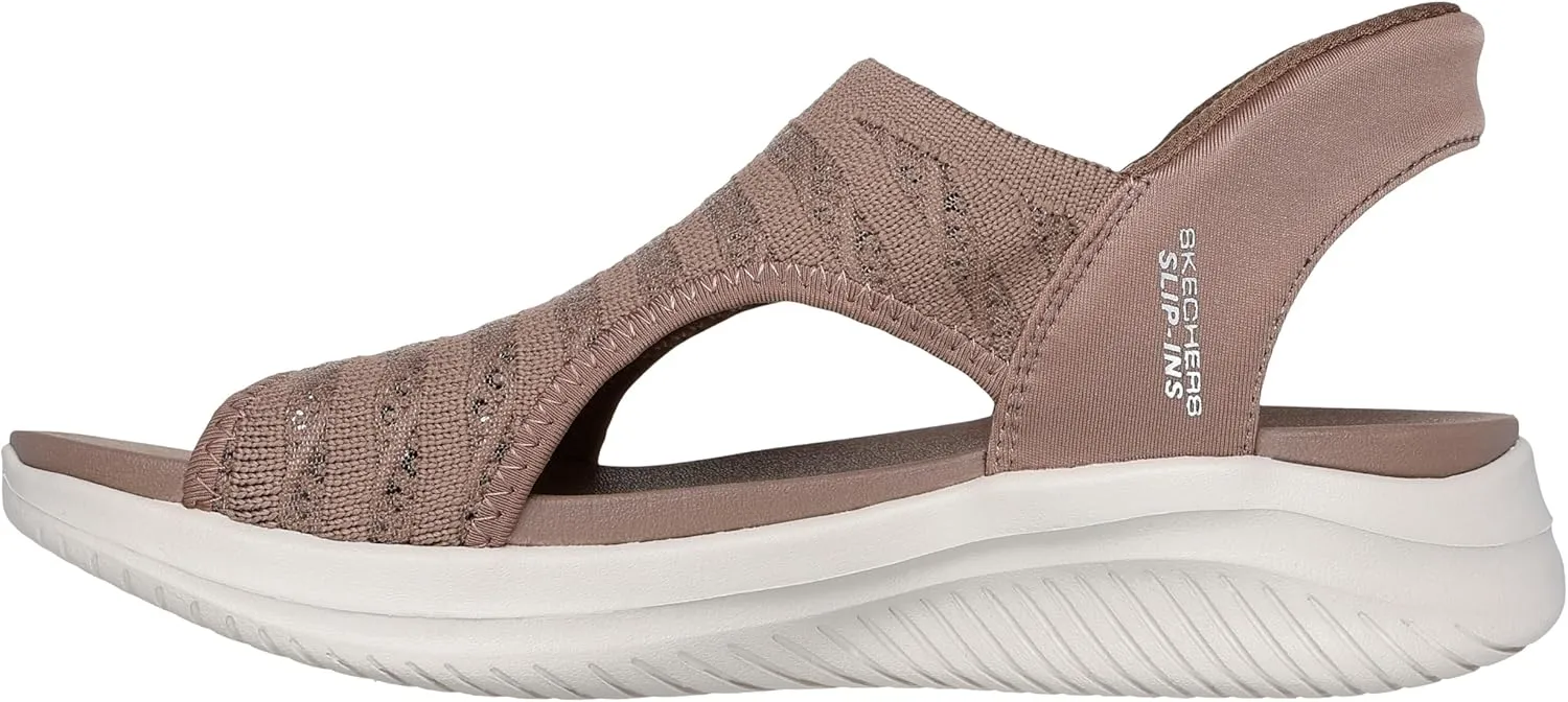 Skechers Women's Ultra Flex 3.0-Sun Warmth Hands Free Slip-ins Sandal