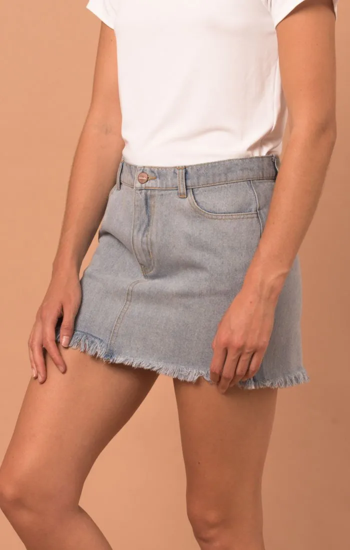 Skirt Customer-approved Coupe - Afends Denim Womens Flexible