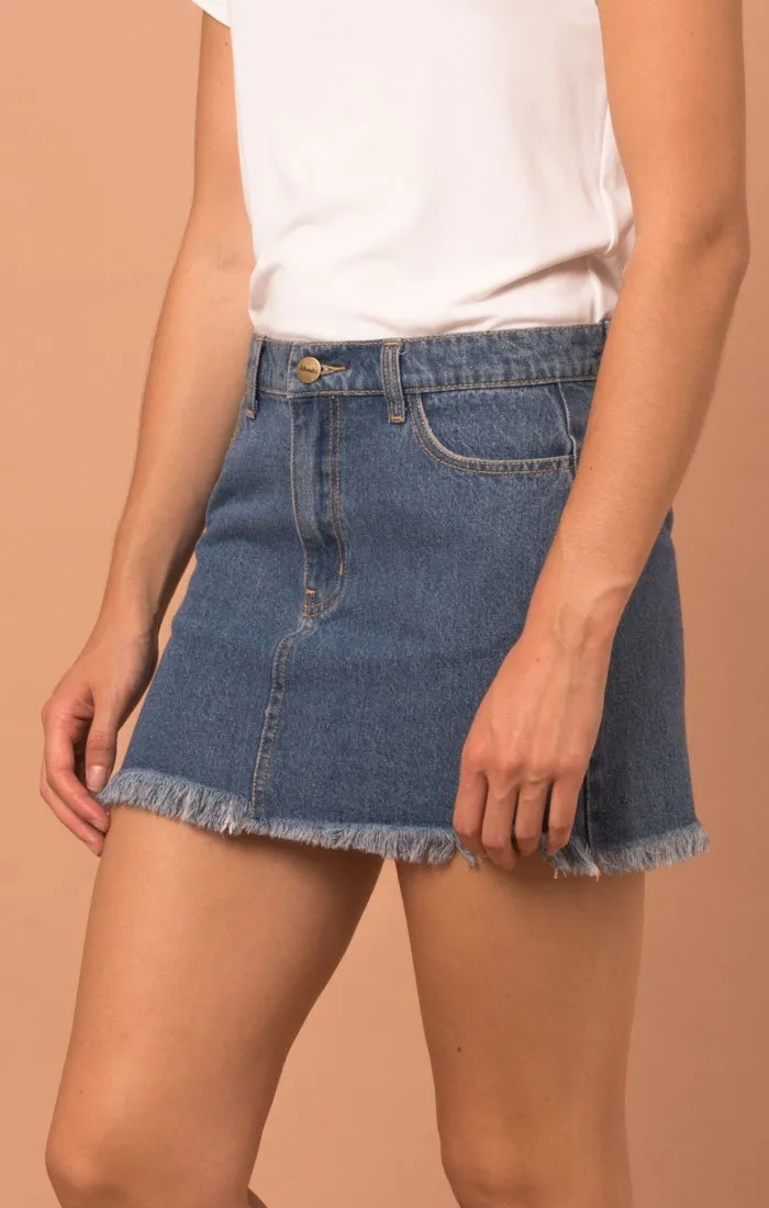 Skirt Customer-approved Coupe - Afends Denim Womens Flexible